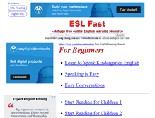 Tablet Screenshot of eslfast.com